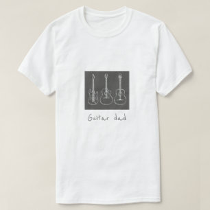 Guitar dad slogan retro grunge music T-Shirt