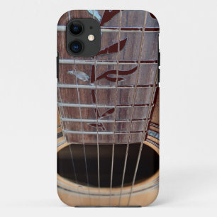 Guitar dark brown iPhone 5 Case