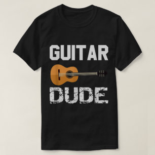 Guitar Dude Music Lover Design T-Shirt