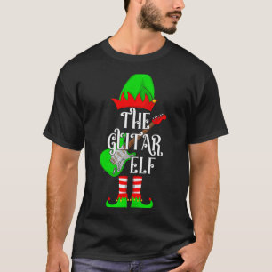 Guitar Elf Christmas Pajamas Matching Family Elf S T-Shirt