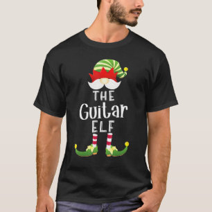 Guitar Elf Group Christmas Pajama Party T-Shirt