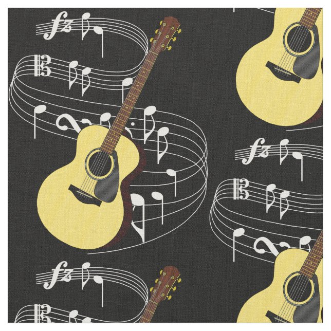 Guitar Fabric - Dark (Close Up)