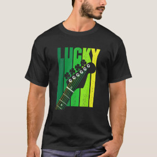 Guitar For Guitarist Lucky Irish Shamrock St Patri T-Shirt