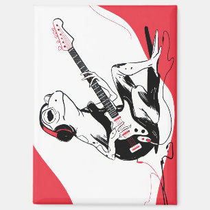 Guitar Frog – Cool Music Animal Art Magnet
