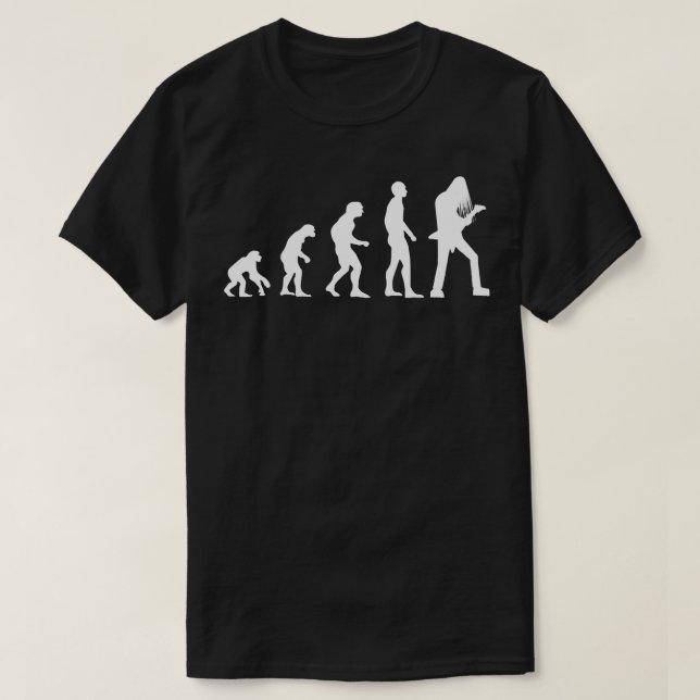 Guitar from monkey to man T-Shirt (Design Front)