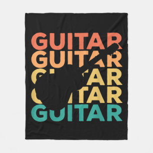 Guitar Gift   Acoustic Guitar Guitarists Fleece Blanket