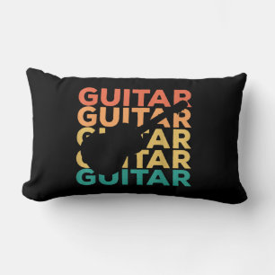 Guitar Gift Acoustic Guitar Guitarists Lumbar Pillow