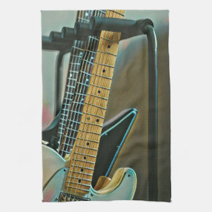 guitar gift for fathers day kitchen towel