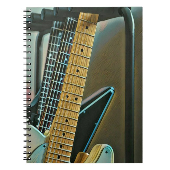 guitar gift for fathers day notebook (Front)