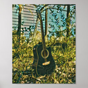Guitar gift for guitarist poster