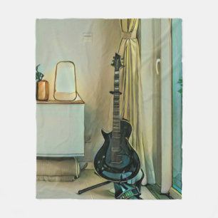 Guitar gifts for dad fleece blanket