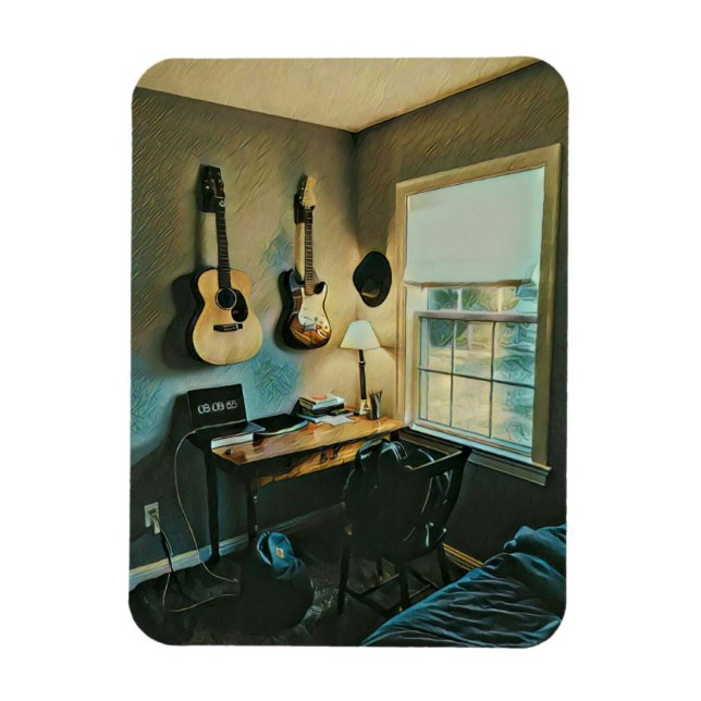 Guitar gifts for girlfriend magnet (Vertical)