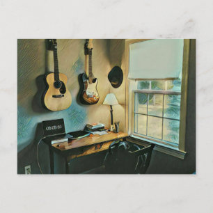 Guitar gifts for girlfriend postcard