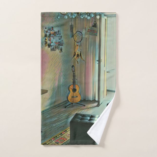 Guitar gifts for her hand towel (Hand Towel)