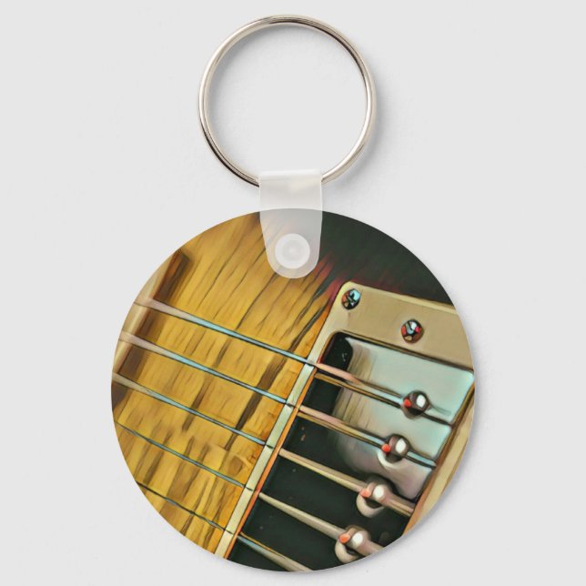 Guitar gifts for him keychain (Front)