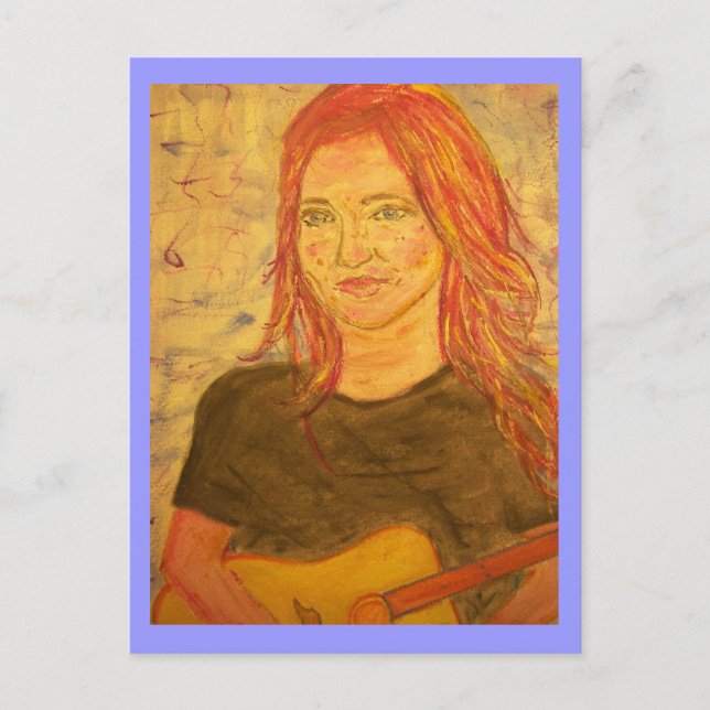 guitar girl postcard (Front)