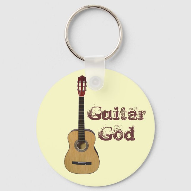 Guitar God Keychain (Front)