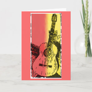 Guitar Greeting Card