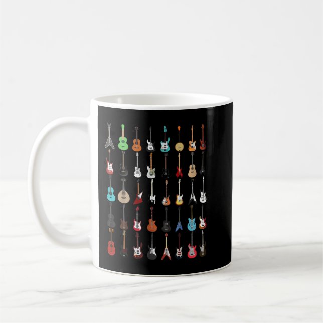 Guitar Guitar Musical Instrumentee Coffee Mug (Left)