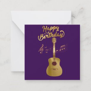 Guitar Happy Birthday Card