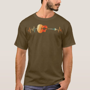 Guitar heartbeat shirt, vintage guitar, guitar t s T-Shirt