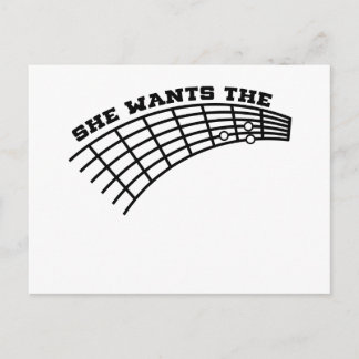 guitar humour postcard