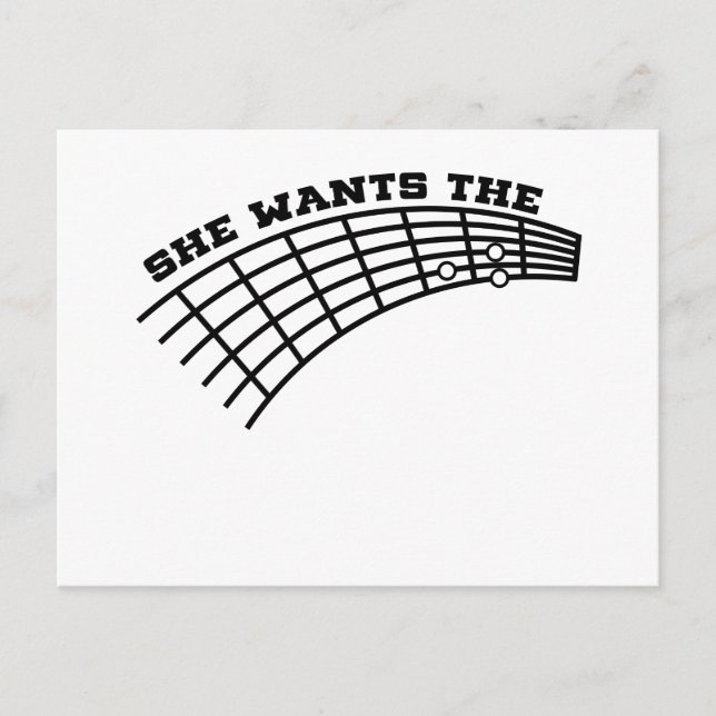 guitar humour postcard (Front)