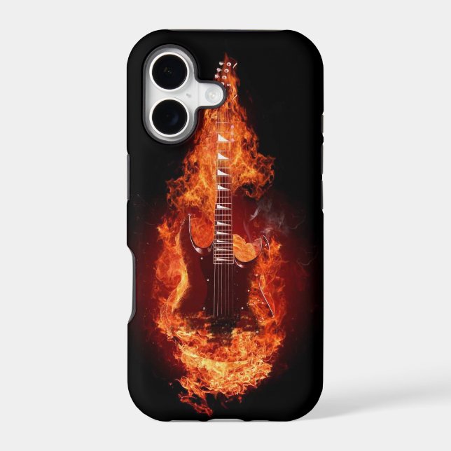 Guitar in Flames 2 iPhone 5 Case (Back)