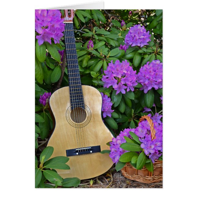 Guitar in Rhododendrons (Front)