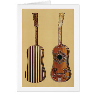 Guitar inlaid with mother-of-pearl, from 'Musical