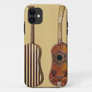 Guitar inlaid with mother-of-pearl, from 'Musical iPhone 11 Case