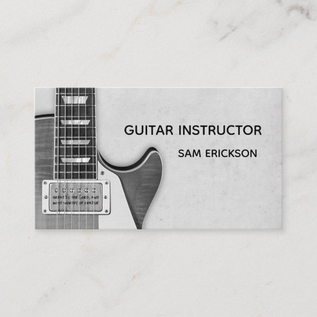 guitar instructor business card (Front)