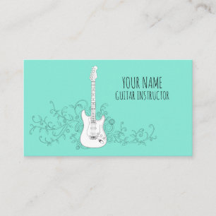 Guitar Instructor Guitarist Professional Musician Business Card