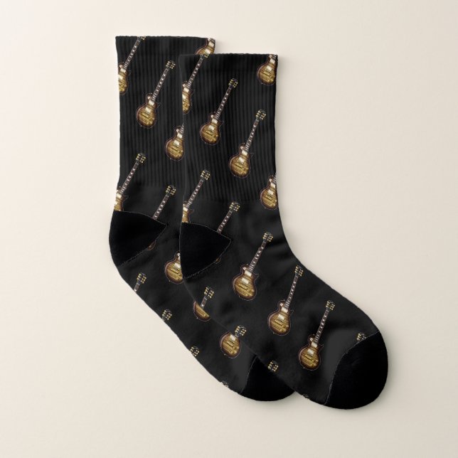 Guitar Instrument All-Over-Print Socks (Pair)