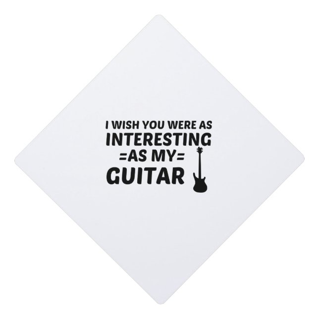 GUITAR INTERESTING GRADUATION CAP TOPPER (Front)