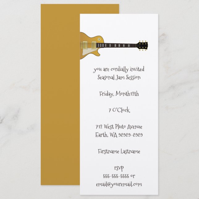 Guitar Invitation (Front/Back)