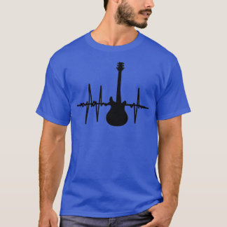 Guitar is my heartbeat guitar players heart is in  T-Shirt