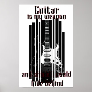 Guitar is my weapon, poster