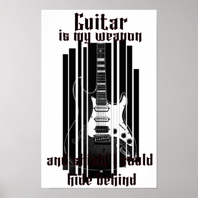 Guitar is my weapon, poster (Front)
