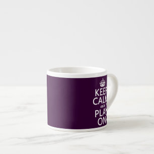 Guitar - Keep Calm and Play On (every colour) Espresso Cup