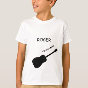 Guitar Kid Custom Name t shirts