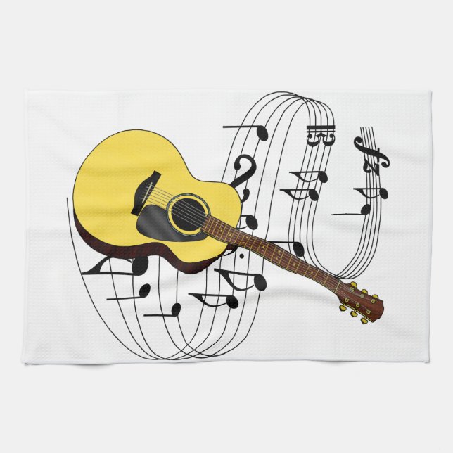 Guitar Kitchen Towel (Horizontal)