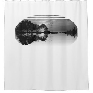 Guitar Lake Shadow Love Guitar Gift Music Lovers