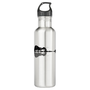Guitar Lake Shadow Love Guitar Gift Music Lovers 710 Ml Water Bottle