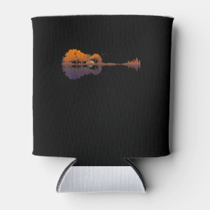 Guitar Lake Shadow Love Guitar Gift Music Lovers Can Cooler