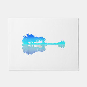 Guitar Lake Shadow Love Guitar Musician Doormat