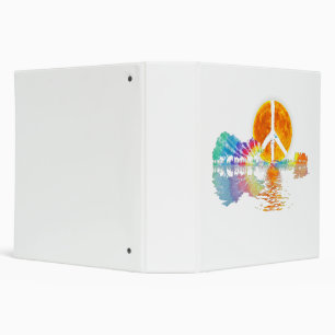 Guitar Lake Shadow Peace Love Guitar Hippie Binder