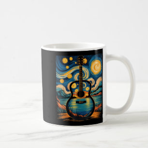 Guitar Lake Starry Night Music Guitarist Van Gogh  Coffee Mug