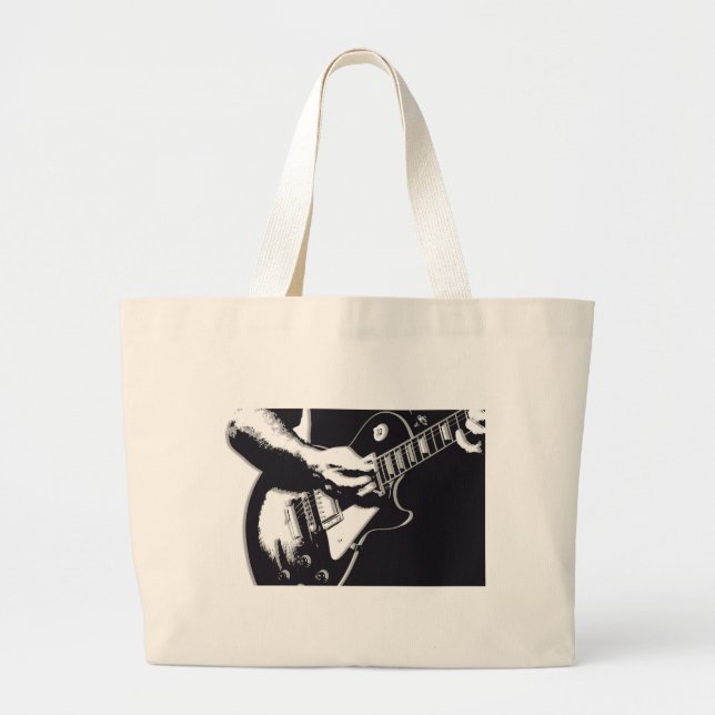 Guitar Large Tote Bag (Front)