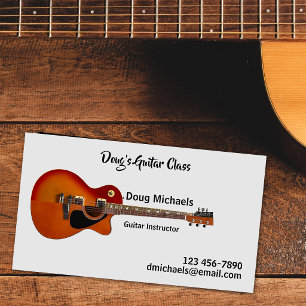 Guitar Lessons / Instructor Business Card